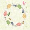Serviette Ouate Joyful Spring 33 x 33 Cm - Paquet de 20