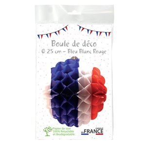 BOULE FRANCE EN PAPIER 25 CM