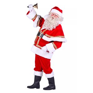 COSTUME PERE-NOEL AMERICAIN PRO AVEC CAPE TAILLE XL