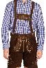 Salopette Bavaroise Seppl Cuir Marron Taille L