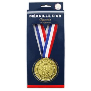 MEDAILLE 30 ANS AVEC RUBAN TRICOLORE