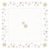 SUR-NAPPE SNOWSTARS WHITE 84 X 84 CM