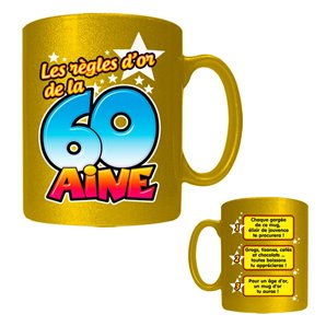 MUG REGLES D'OR 60 AINE