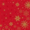 SERVIETTES DUNISOFT STARGAZING ROUGE - PAQUET DE 60