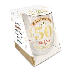 VERRE 50 ANS ROND