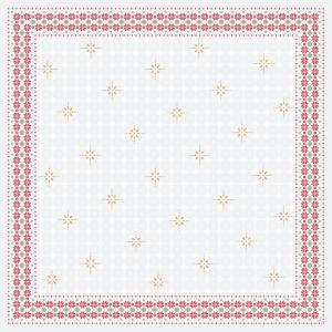 SUR-NAPPE EFFET TISSU TRADITION 84 X 84 CM